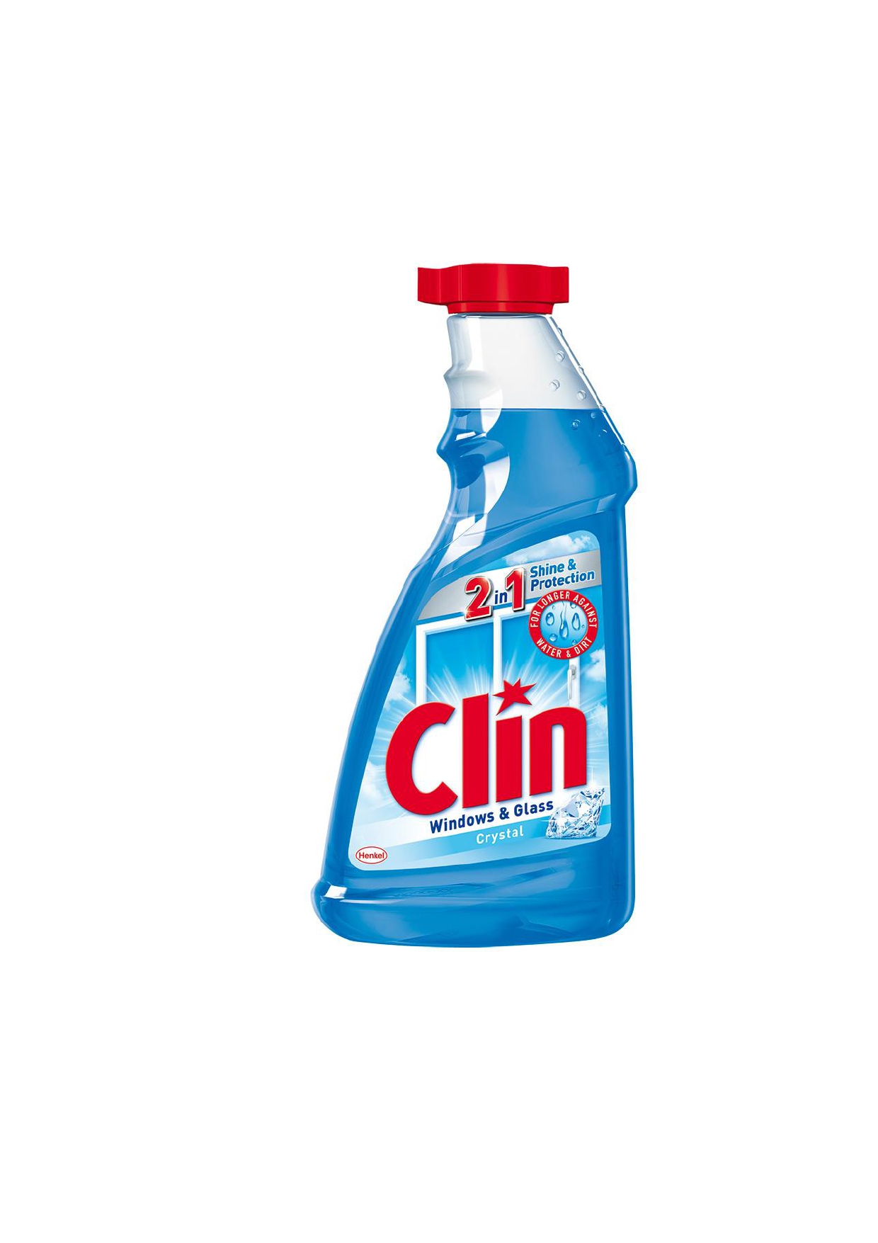 Засіб для миття вікон та скла Clin Блакитний запаска 500 мл